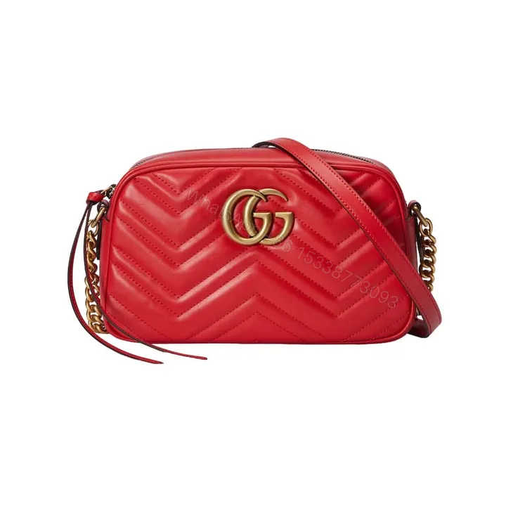 View 1 of GG MARMONT MATELASSÉ SMALL SHOULDER BAG – GBC091