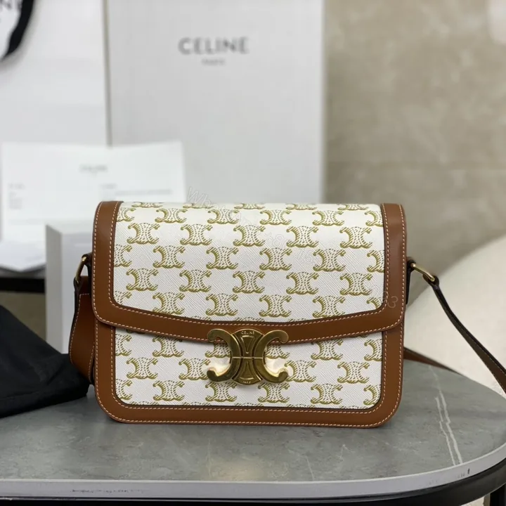 View 1 of 高仿Celine*Triomphe系列手袋191242米色免檢版