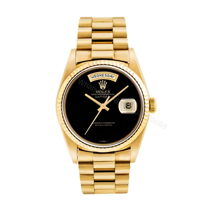 View 1 of Rolex Day-Date Onyx Dial 18038 – Bulang Jubilee Replica