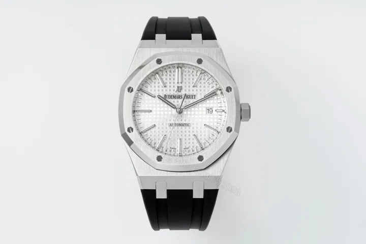 View 1 of Royal Oak 15400 1:1 Best Edition SS/RU White Textured Dial Super Clone