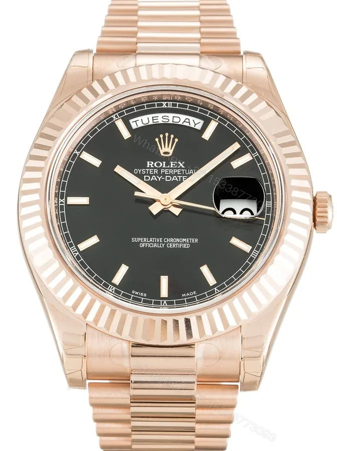 View 1 of Replica Rolex Day-Date II Black Dial 218235-2 40 mm