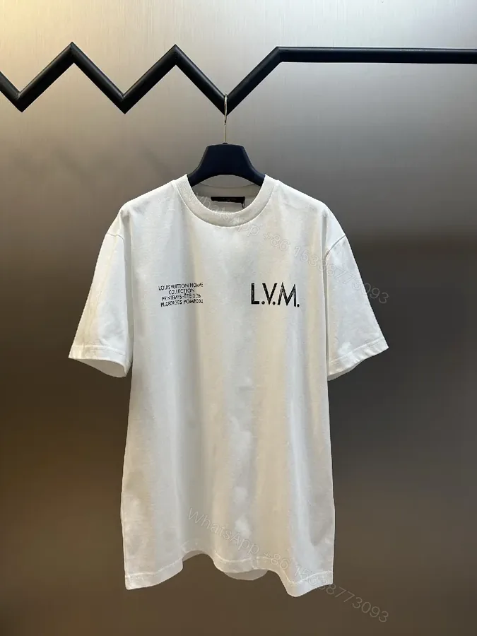 View 1 of Minimalist LV.M. Tee: Premium Cotton, Relaxed Fit, White