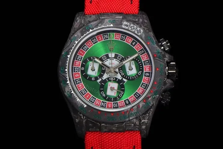 View 1 of Replica DiW Rolex Daytona Lucky Player Carbon (Casino Edition)