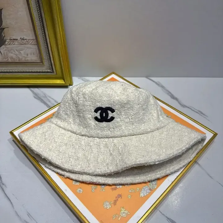 View 1 of Tweed Bucket Hat with Light-Reflective Luxe Detail