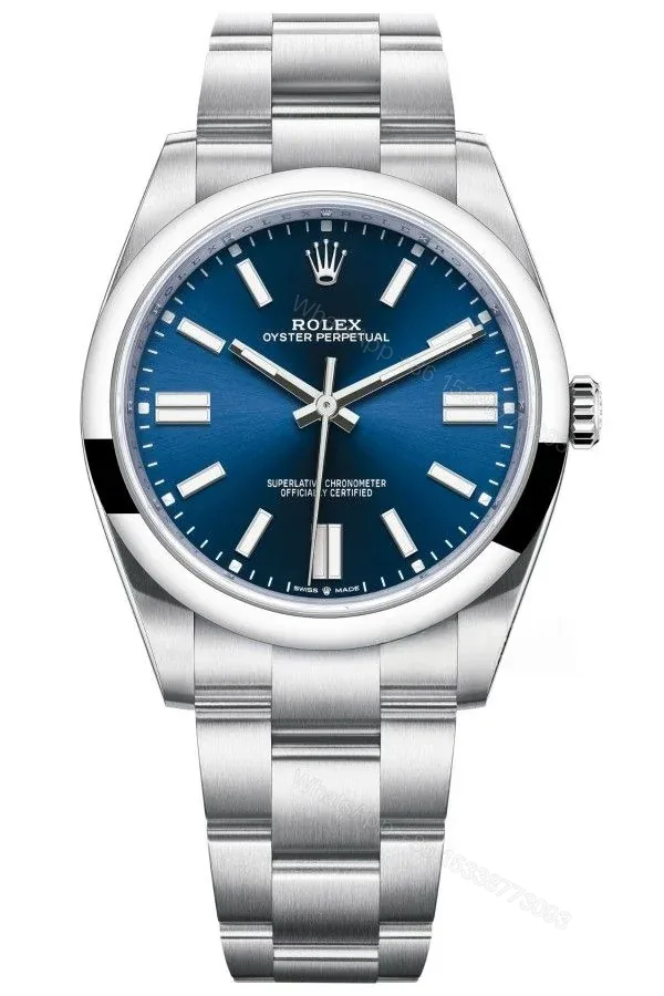 View 1 of Rolex Super Clone Oyster Perpetual M124300-0003 41mm Blue Dial 3230 Movement