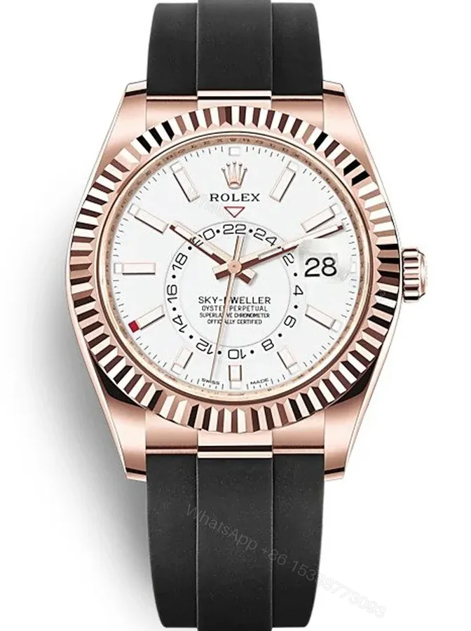View 1 of Replica Rolex Sky-Dweller White Dial 326235