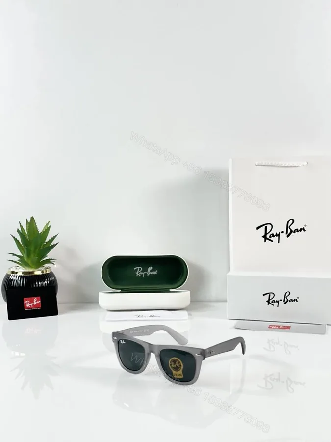 View 1 of First Copy Ray-Ban 2140 Grey Black Sunglasses UV Protected Premium Quality