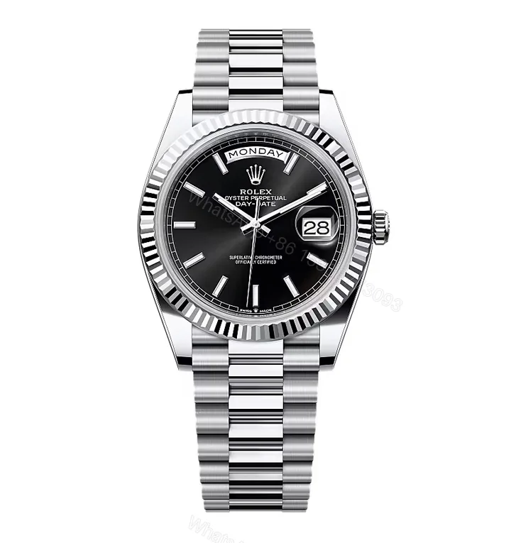 View 1 of Superclone Rolex Day-Date Bright Black Dial 228236-0003 40 mm