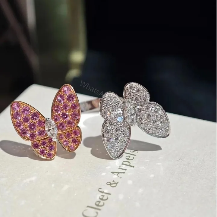 View 1 of VCA Two Butterfly Between the Finger ring