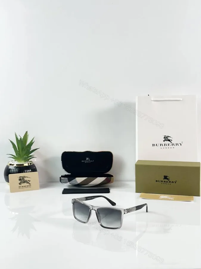 View 1 of First Copy Burberry 8233 Grey Green Sunglasses