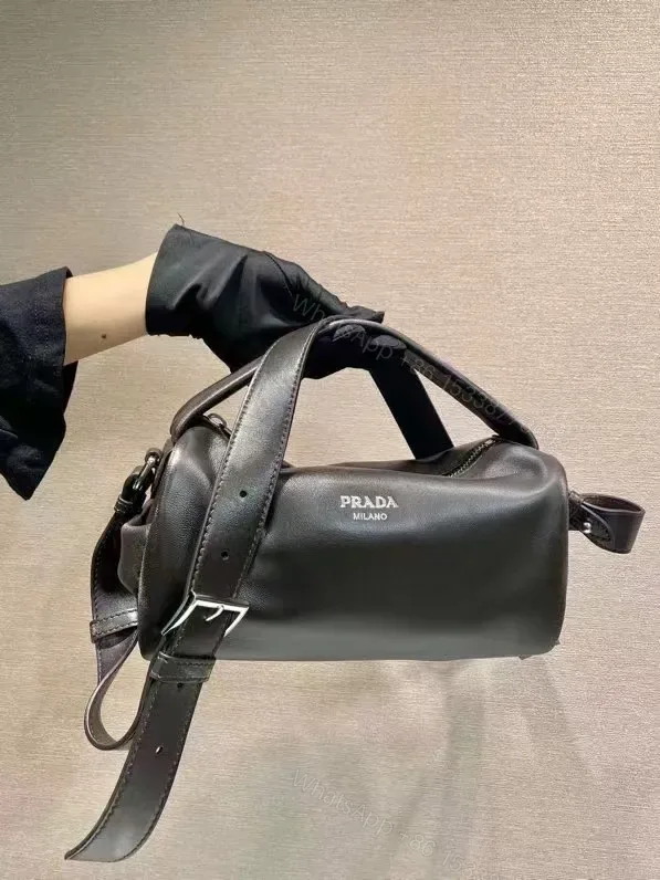 View 1 of Compact Leather Crossbody: Sleek Structured Luxury Bag