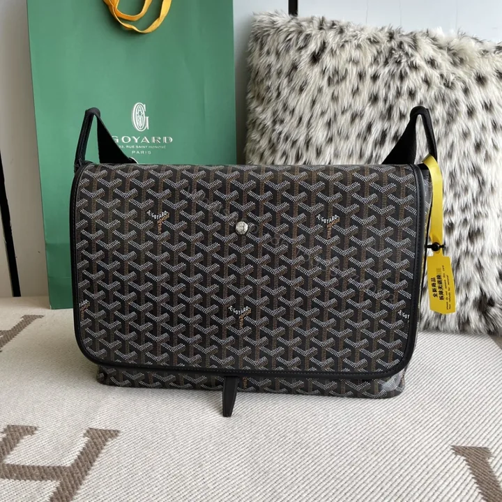 View 1 of 高仿Goyard*Capetien系列CAPETIM郵差包黑色中號免檢版