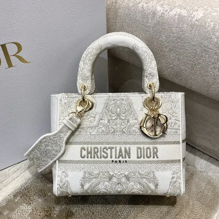 View 1 of Textured Mini Dior Bag â€” Signature Shine, Day-to-Night Ready