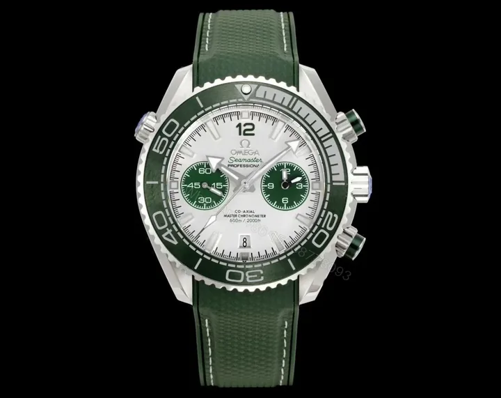 View 1 of Omega Seamaster Planet Ocean 600M Co-Axial 45.5 Master Chronometer Chronograph Stainless Steel Silver Rubber 215.32.46.51.06.001