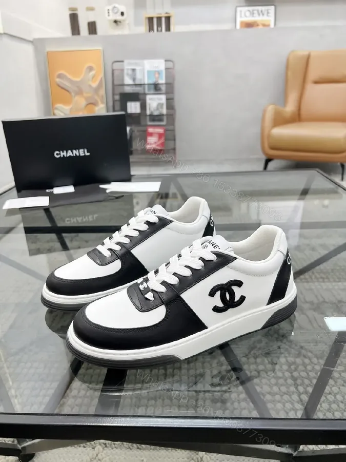 View 1 of Monochrome Leather High-Top Sneaker with Contrast Detailing