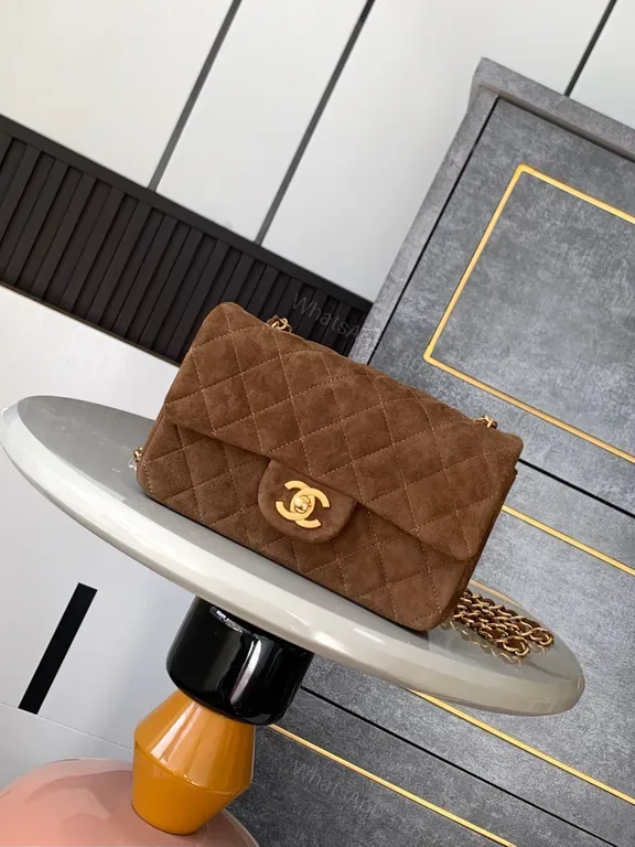 View 1 of Textured Suede Quilted Shoulder Bag: Everyday Luxury