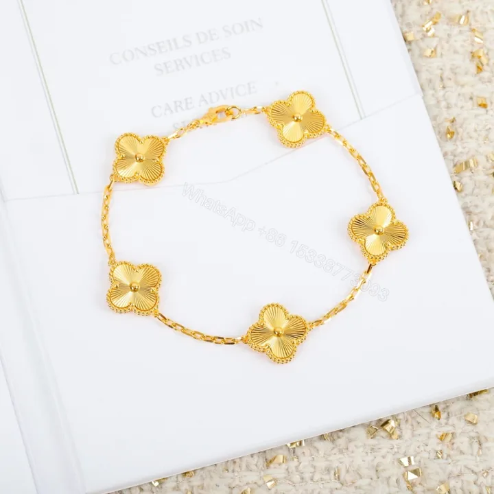 View 1 of 高仿首飾VanCleef&Arpels*RP3JK00金鐳射五花手鏈