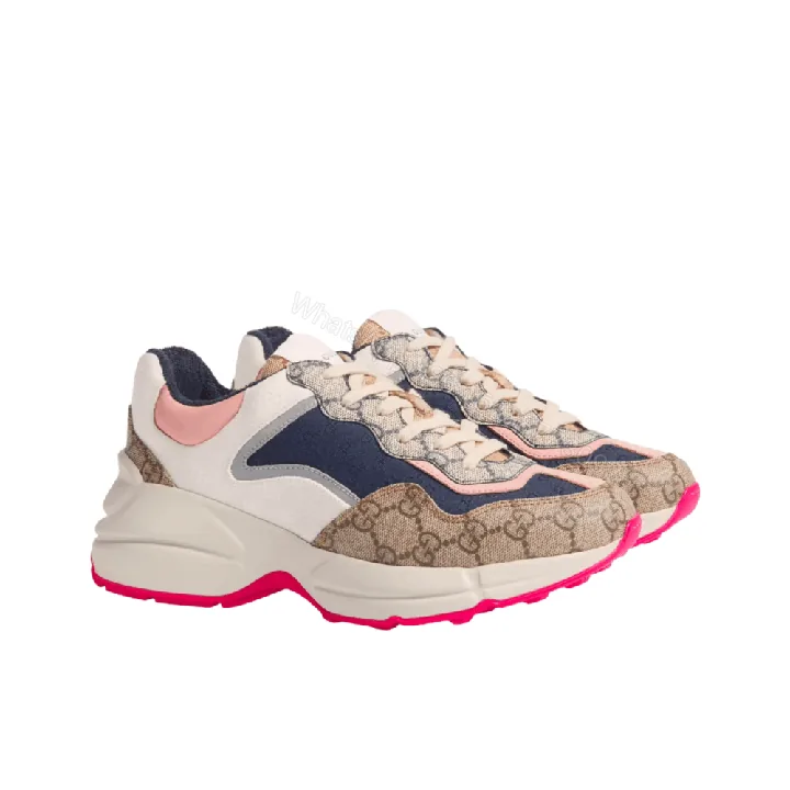 View 1 of Gucci WMNS GG Rhyton Beige White Pink 620185 99WF0 4371