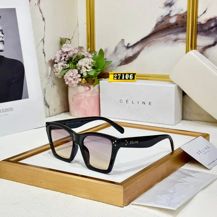 View 1 of Celine Wayfarer Black-Green Frame Sunglasses