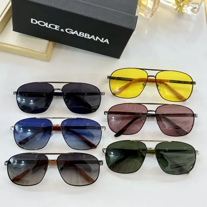 View 1 of Dolce & Gabbana Aviator Sunglasses â€“ UV400, Metal Frame, 6 Lenses