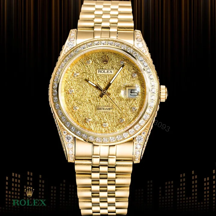 View 1 of Rolex Style Diamond Automatic Luxury Watch – 41mm Full Diamond Edition ROLEX-STYLE-DIAMOND-AUTO-41-CITIZEN