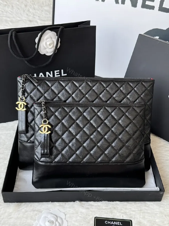 View 1 of Black Leather Quilted Crossbody: Luxe Texture, Practical Chic
