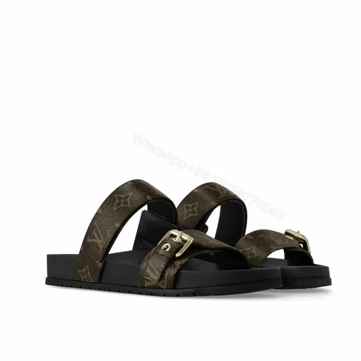 View 1 of Louis Vuitton Bomdia Flat Mule Brown 1A3R5M