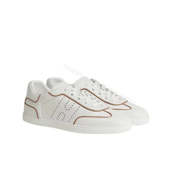 View 1 of Hermes Match Sneaker Blanc And Naturel