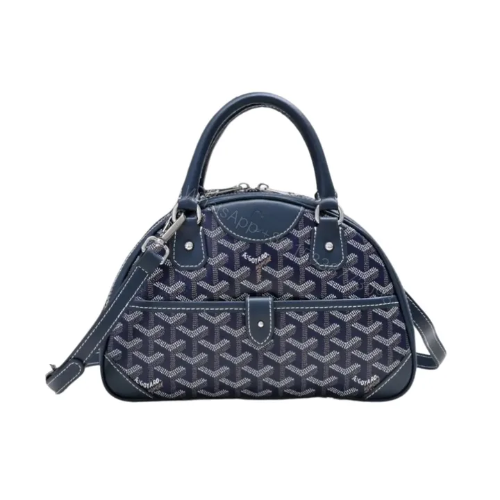 View 1 of GOYARD SAINT JEANNE BAG COATED CANVAS DARK BLUE 27CM