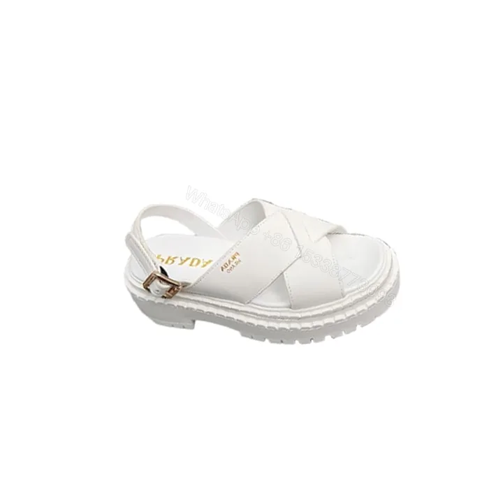 View 1 of PRADA Crisscross Leather Sandals 621770