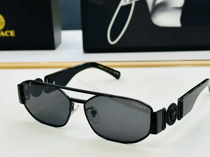 View 1 of Minimalist Metal Sunglasses: Sculpted Temple Detail, Polarized UV Protection