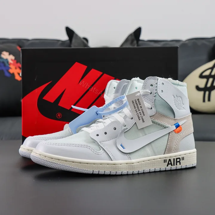 View 1 of Off-White × Air Jordan 1 Retro High Euro Reps