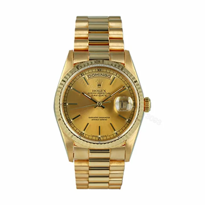 View 1 of Rolex Day-Date 40 228238 Super Clone: 40mm 18k Yellow Gold President Champagne Dial