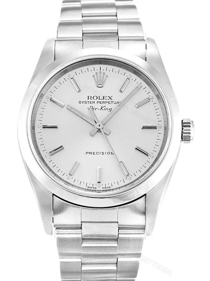 View 1 of Replica Rolex Air-King Silver Dial 14000M