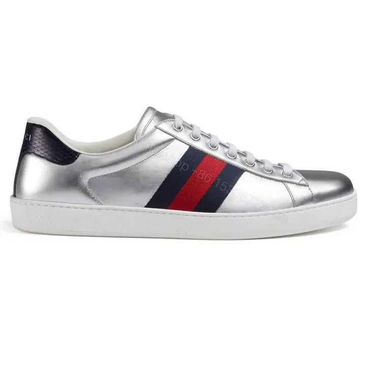 View 1 of GUCCI ACE SLIVER SNEAKER – GC39