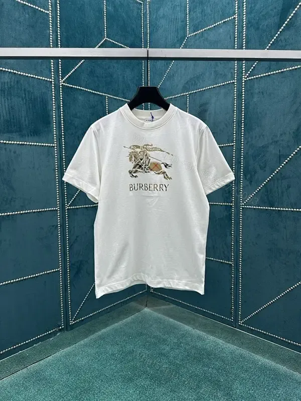 View 1 of White Cotton Graphic Tee with Heritage Detailing