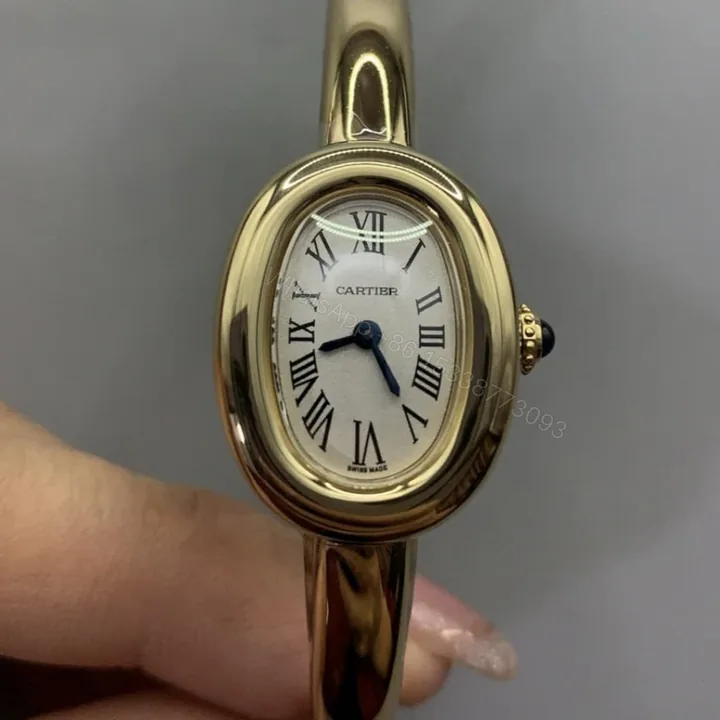 View 1 of Cartier Baignoire Watch Mini Model 18K Yellow Gold 24.6*17.8MM WGBA0045