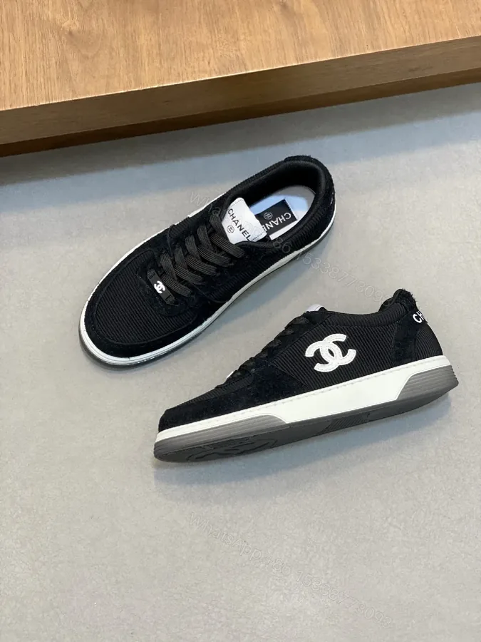 View 1 of Low-Top Luxury Knit Sneakers with Signature Logo
