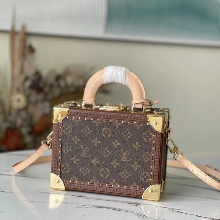 View 1 of Louis Vuitton LV Valisette Tresor Monogram Handbags 22.5×14.5×11.5cm