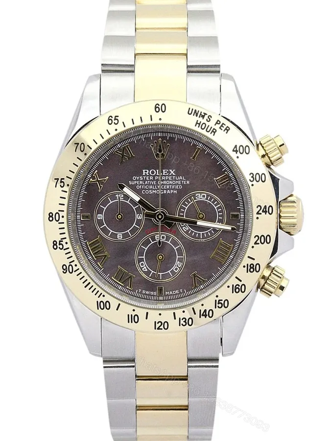 View 1 of Replica Rolex Daytona Dark brown Dial 116523
