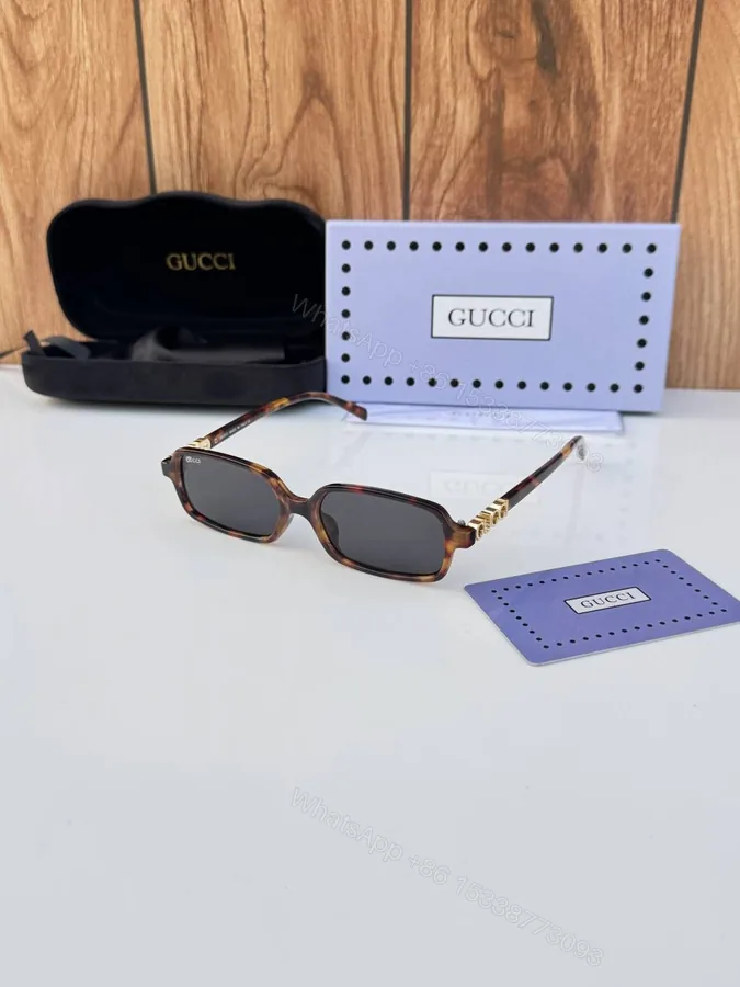 View 1 of First Copy Gucci 5620 Tiger Black Luxury Designer Sunglasses Premium UV Protection Eyewear