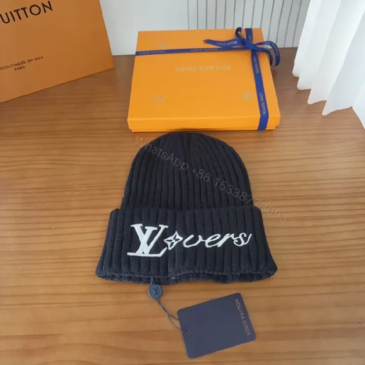 View 1 of Chic Knit Beanie with Logo Emblem – Premium Warmth Cap