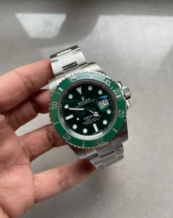 View 1 of VSF FACTORY 1:1 Rolex HULK SUBMARINER 116610 LV BEST EDITION GREEN CERAMIC 904L STEEL VS3135