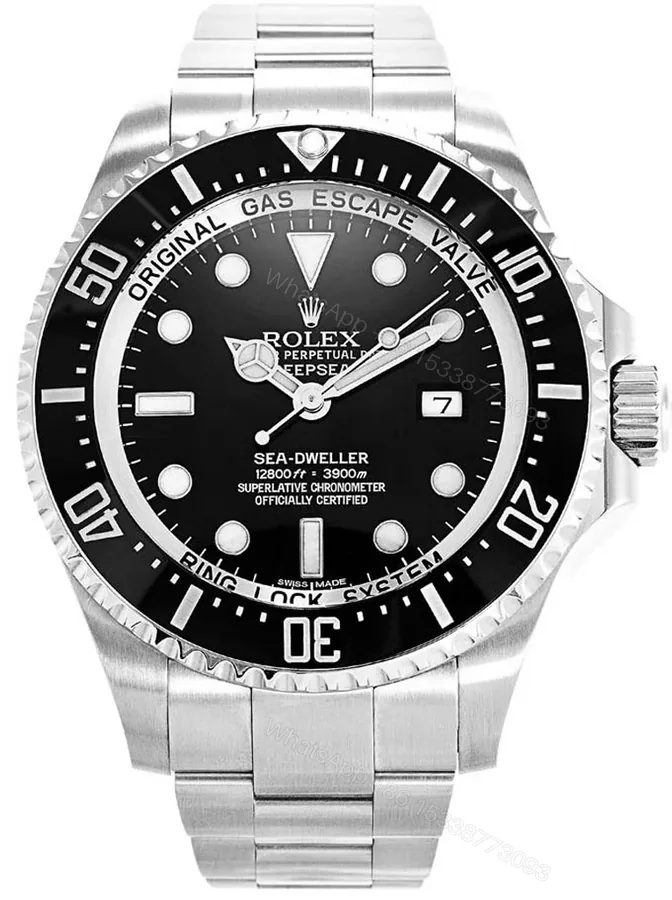 View 1 of Replica Rolex Deepsea Black Dial 116660