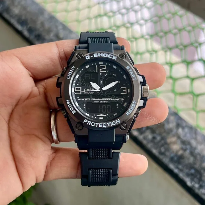View 1 of G Shock 7A Black Day-Date Analog Digital Quartz 40mm