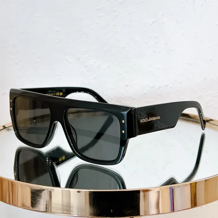 View 1 of Dolce & Gabbana Black Acetate Square Sunglasses, Luxury