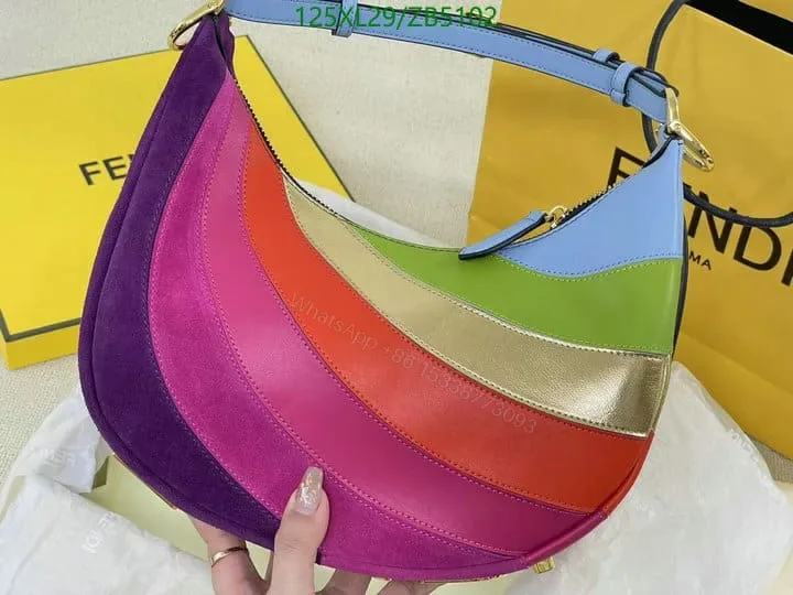 View 1 of Fendi Multicolor Fendigraphy Small Leather Handbag ZB59952