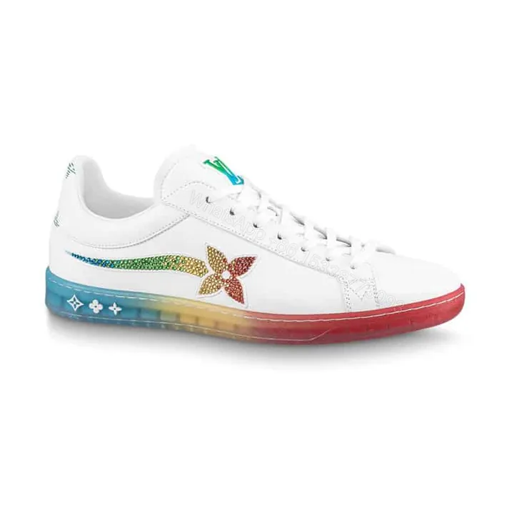 View 1 of Louis Vuitton Luxembourg Samothrace Trainers In White – LSVT275