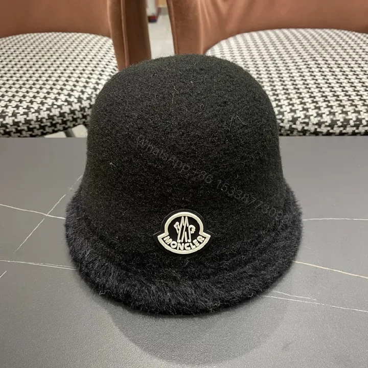 View 1 of Cozy Plush Bucket Hat: Velvet Warmth, Discreet Logo