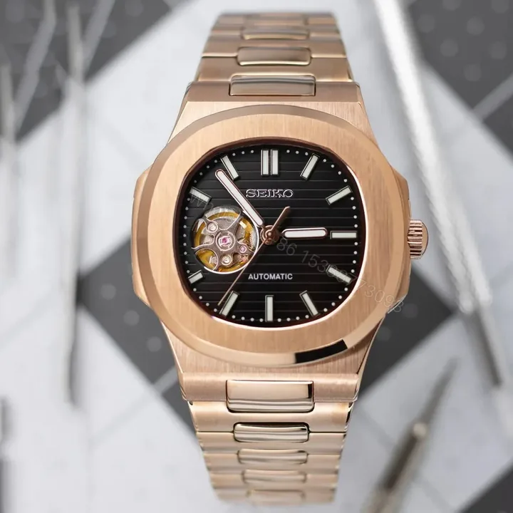 View 1 of Seiko Nautilus-Style Automatic Men’s Watch